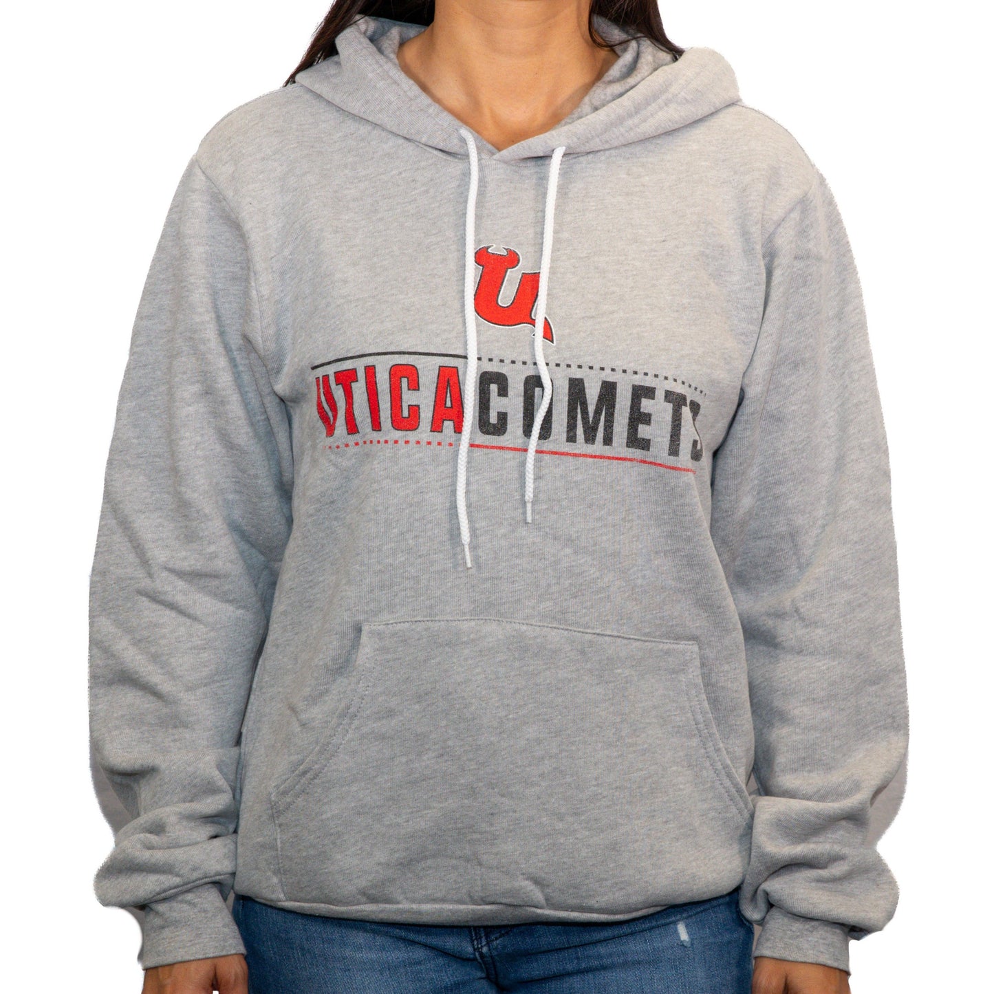 Utica Comets Women's Grey 108 Stitches Focus U Hoodie