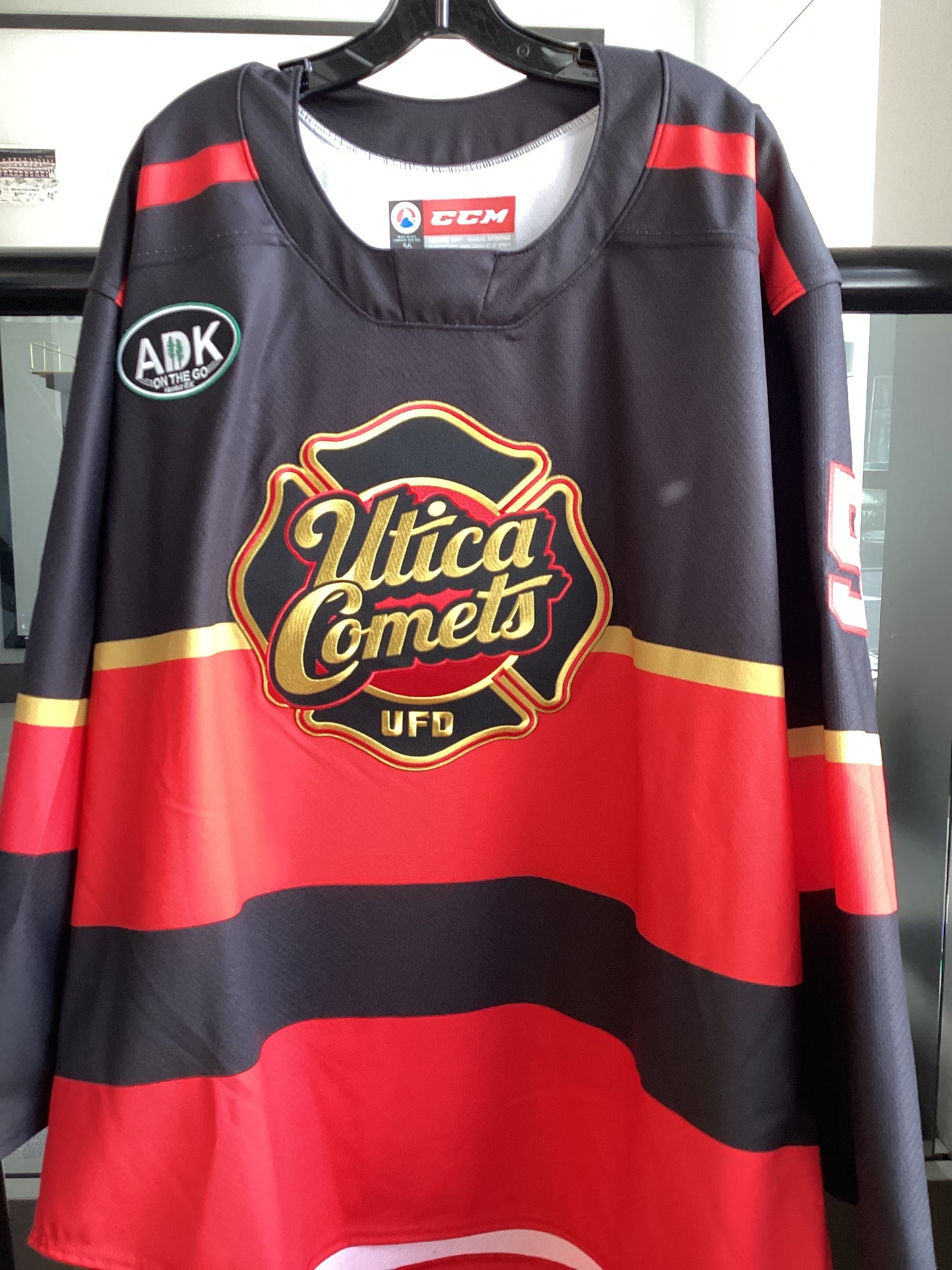 Utica Comets Brodeur Fire Jersey