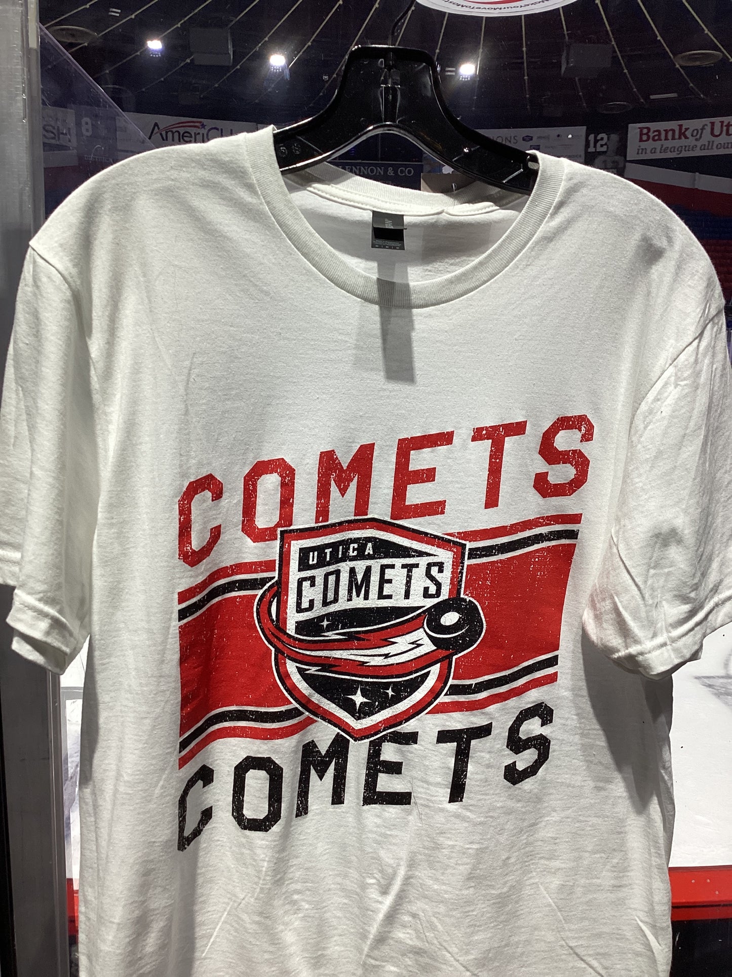 Utica Comets Victory Stripe Tee Shirt