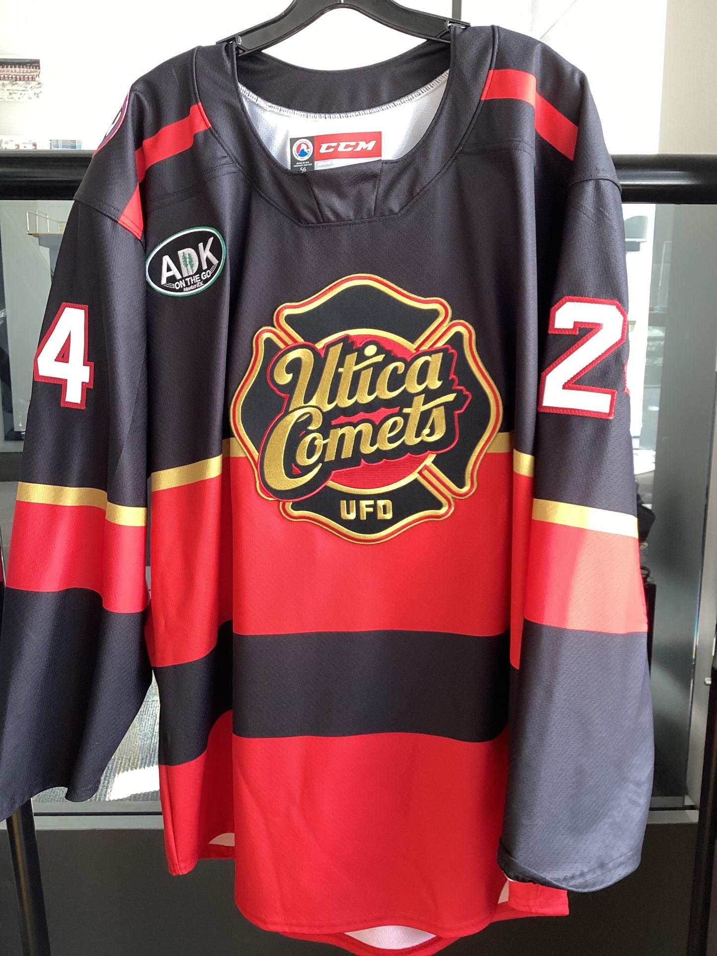 Utica Comets Halonen Fire Jersey