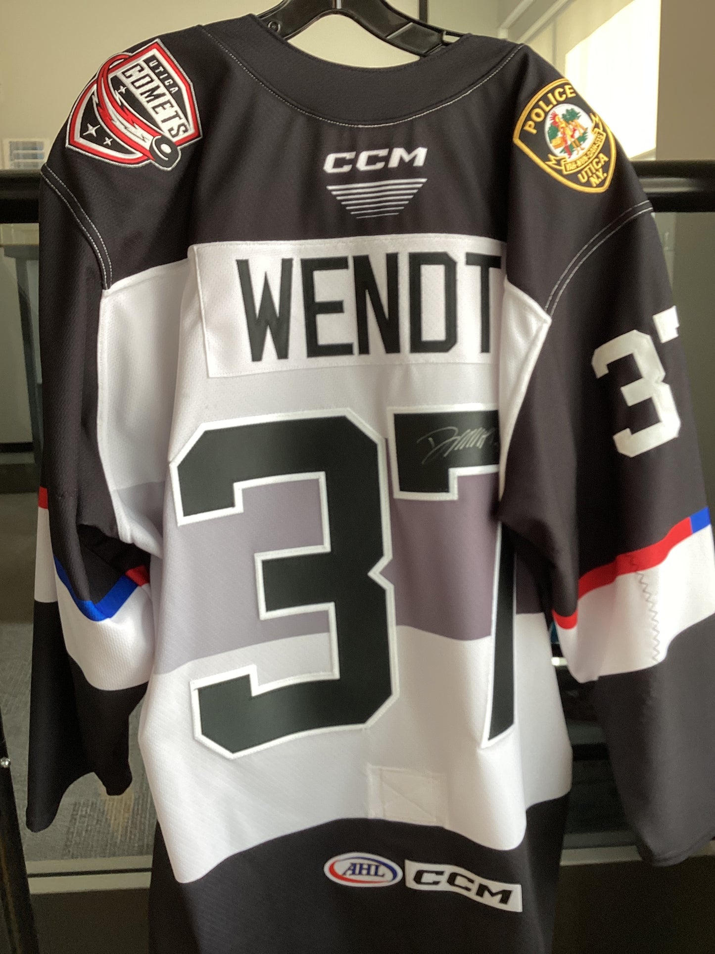 Utica Comets Wendt Police Jersey