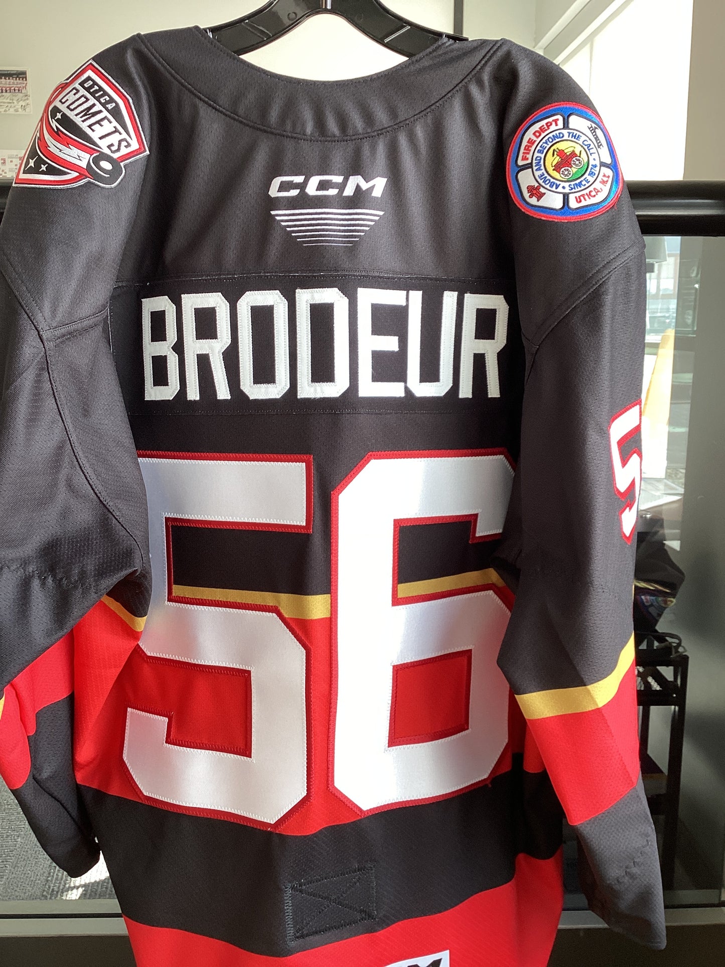 Utica Comets Brodeur Fire Jersey