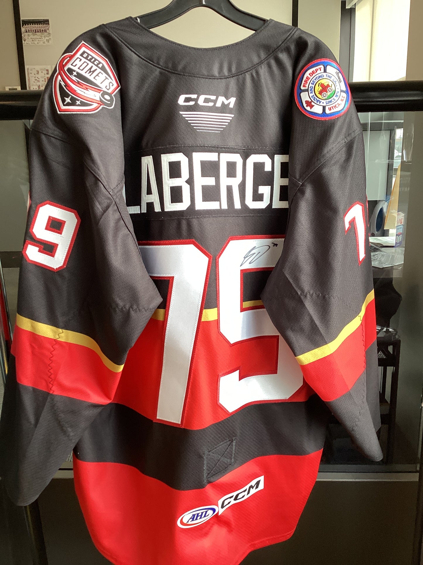 Utica Comets Laberge Fire Jersey