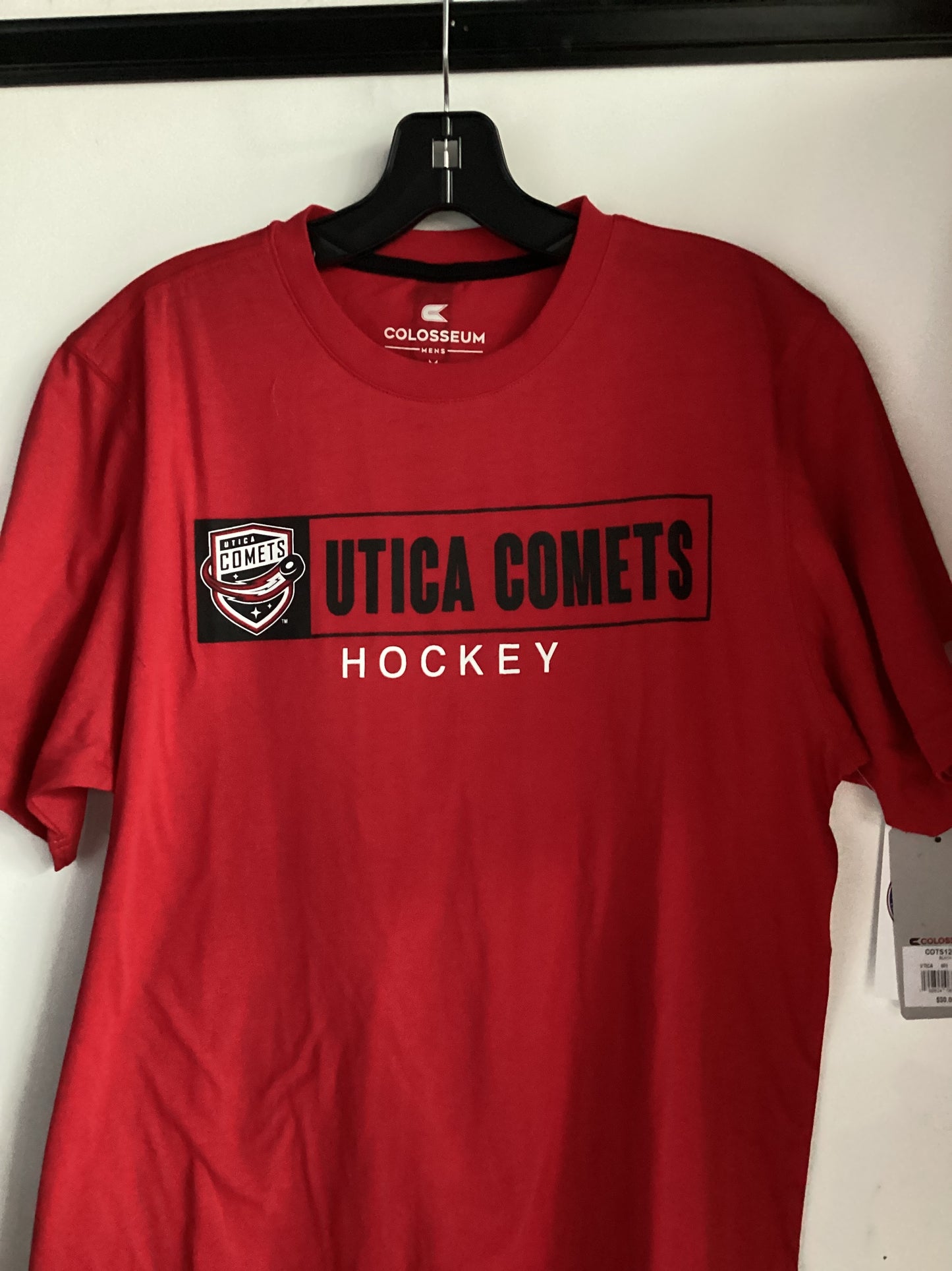 Utica Comets Red Colosseum Tee Shirt
