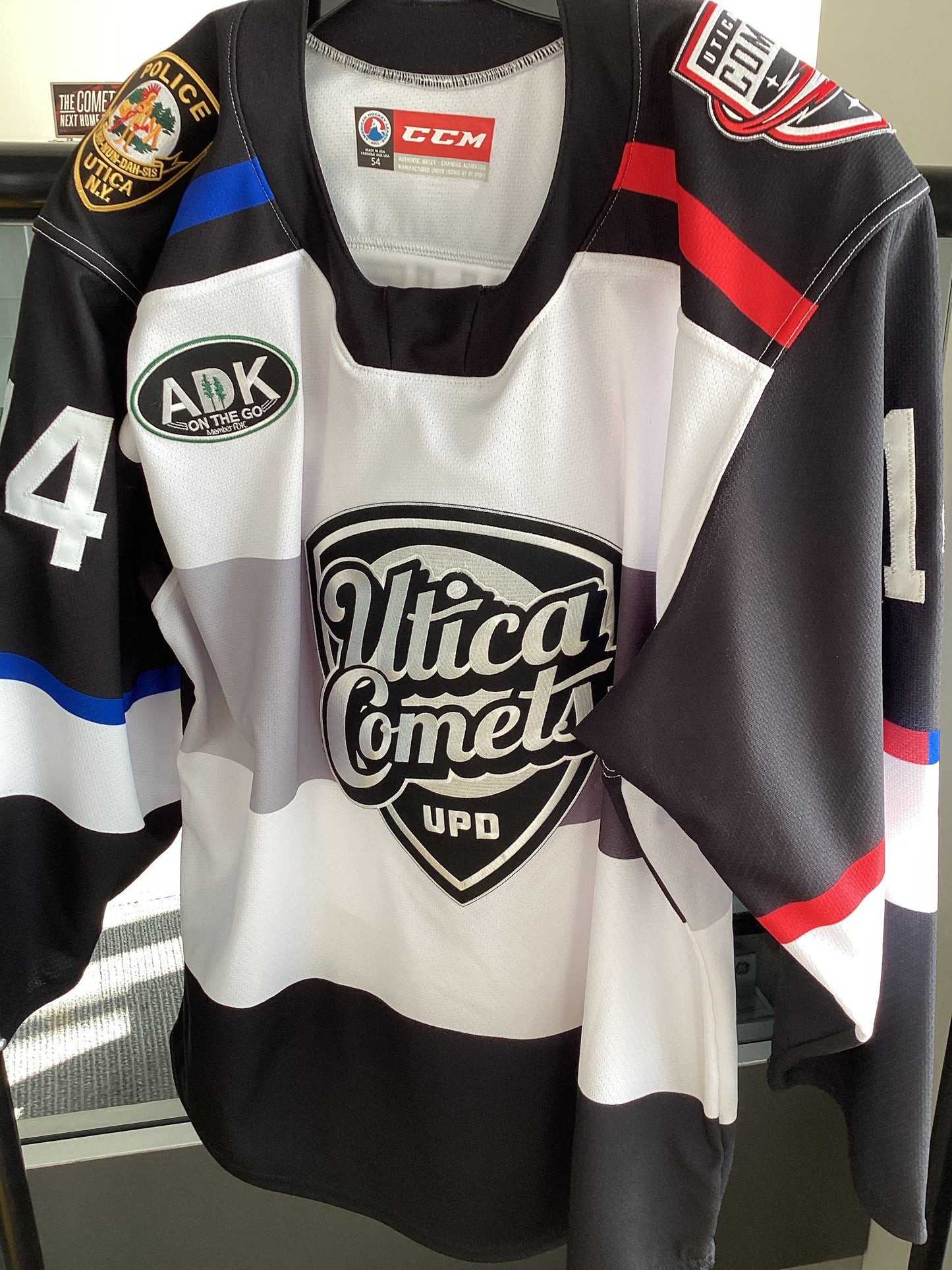 Utica Comets Gruden Police Jersey