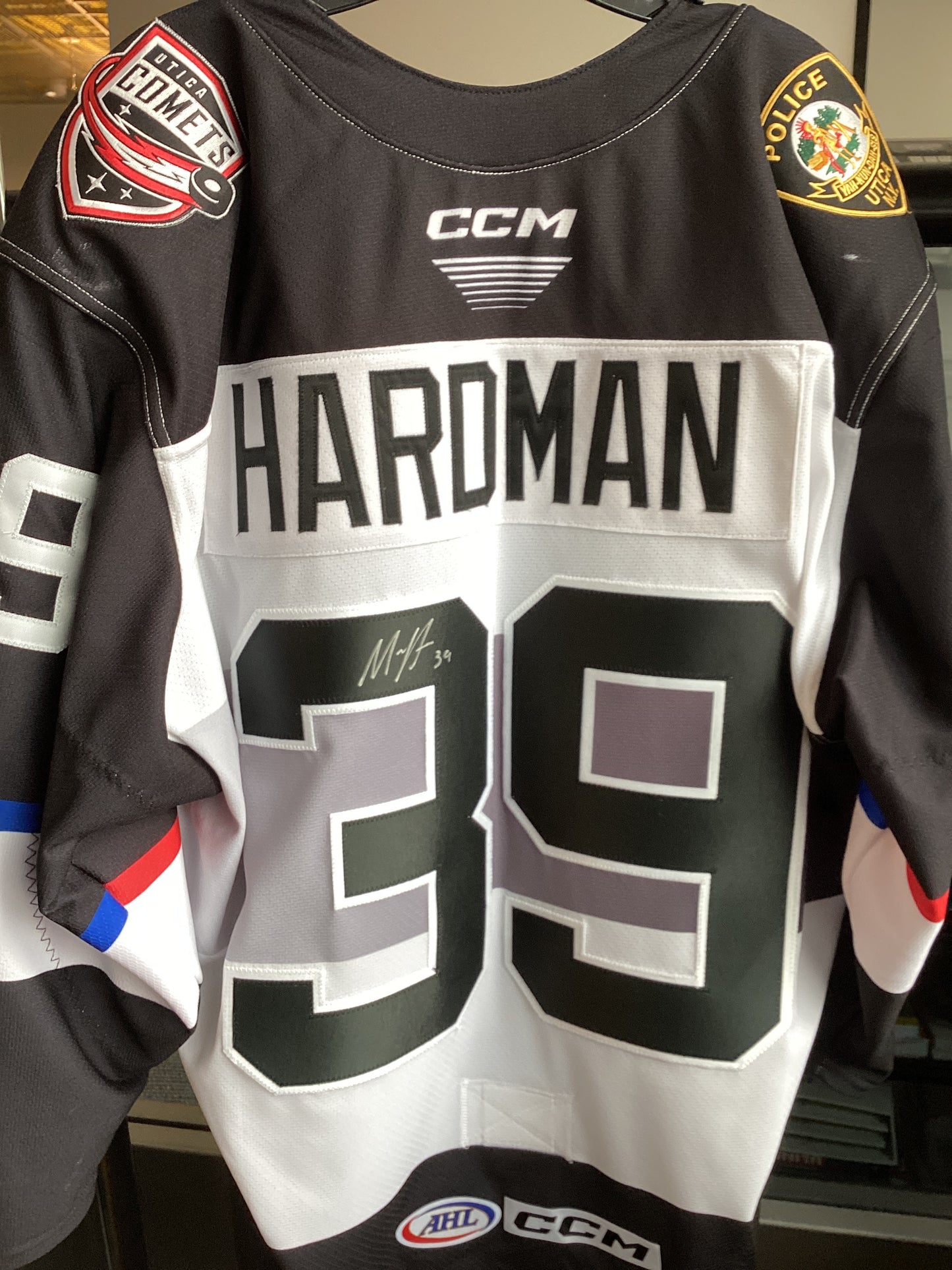 Utica Comets Hardman Police Jersey