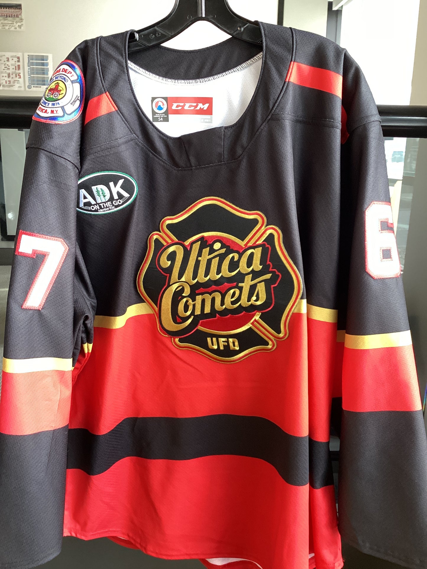 Utica Comets Fire Parent Jersey
