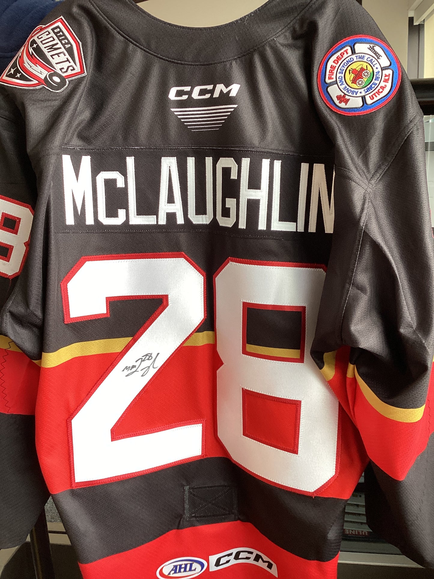 Utica Comets McLaughlin Fire Jersey