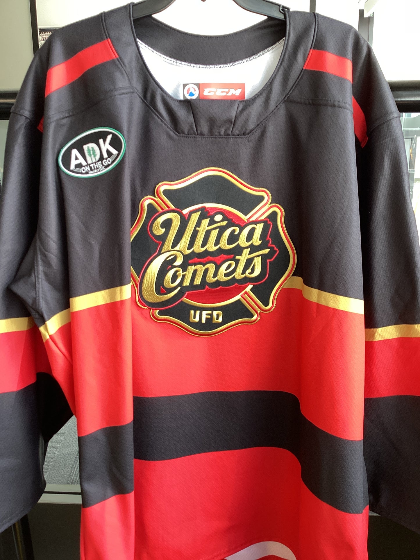 Utica Comets Dello Fire Jersey
