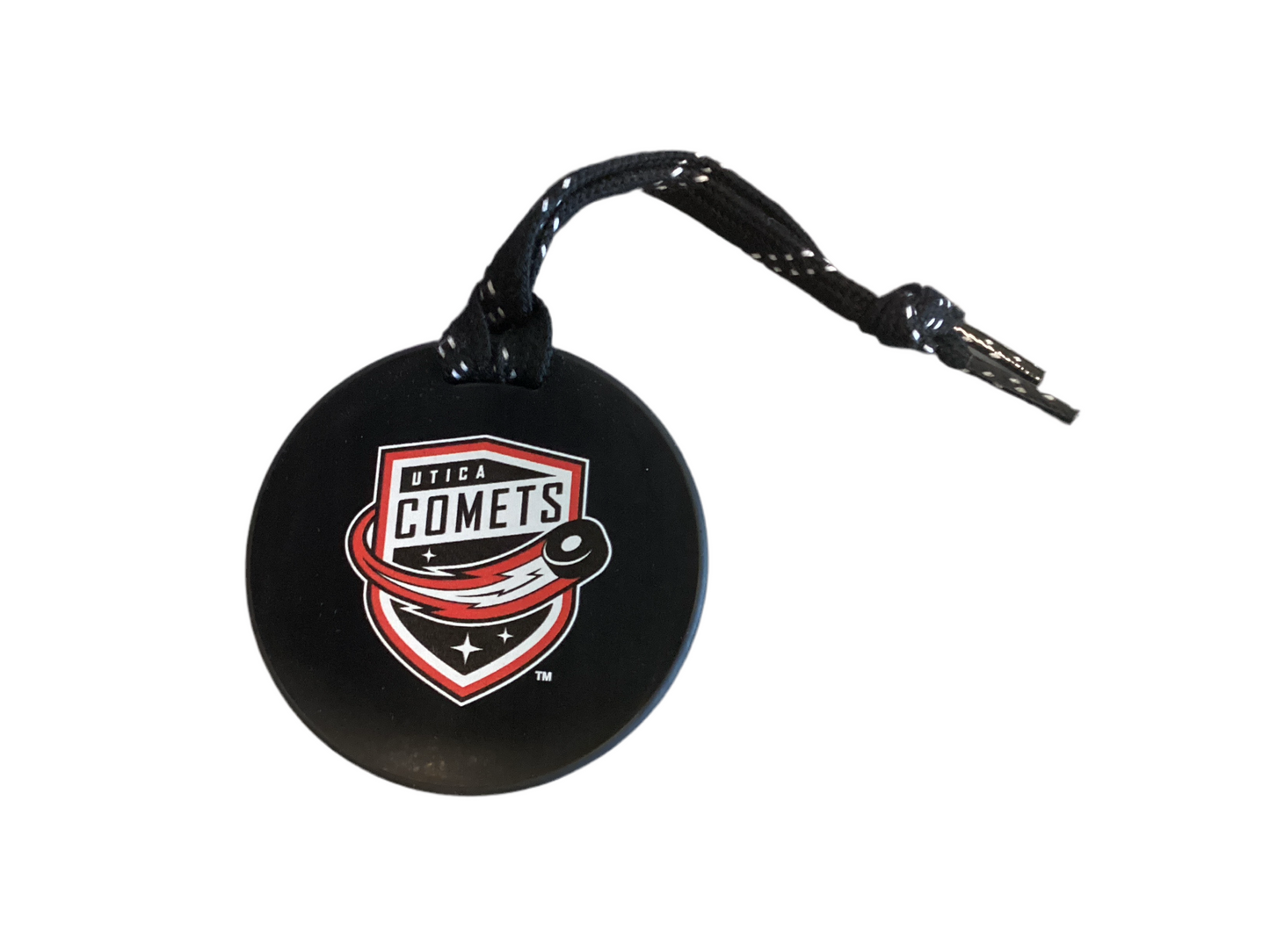 Utica Comets Puck Ornament