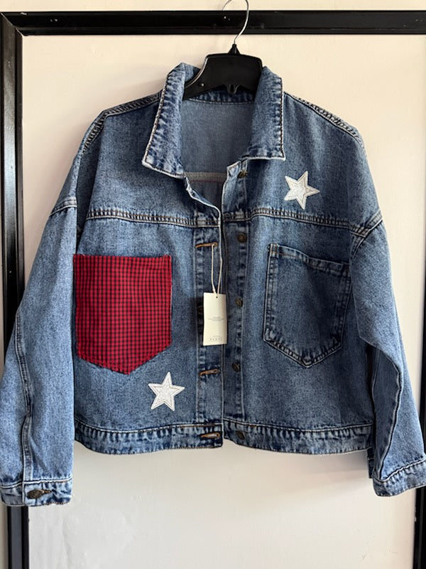 Utica Comets Custom Jean Jacket