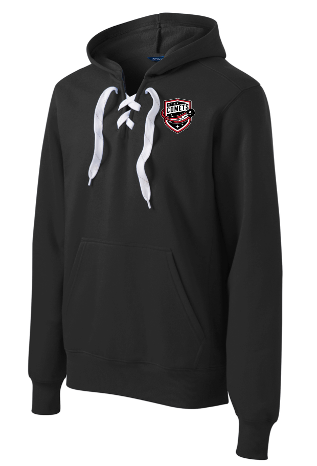 Utica Comets Hockey Lace Shield Hoodie