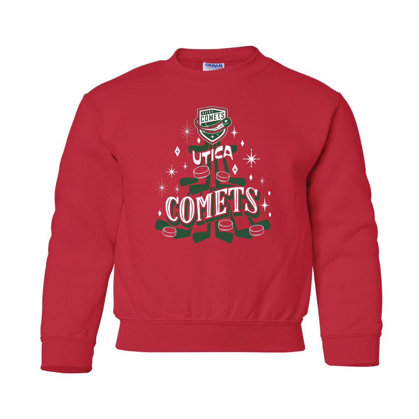 Utica Comets Youth Christmas Crewneck