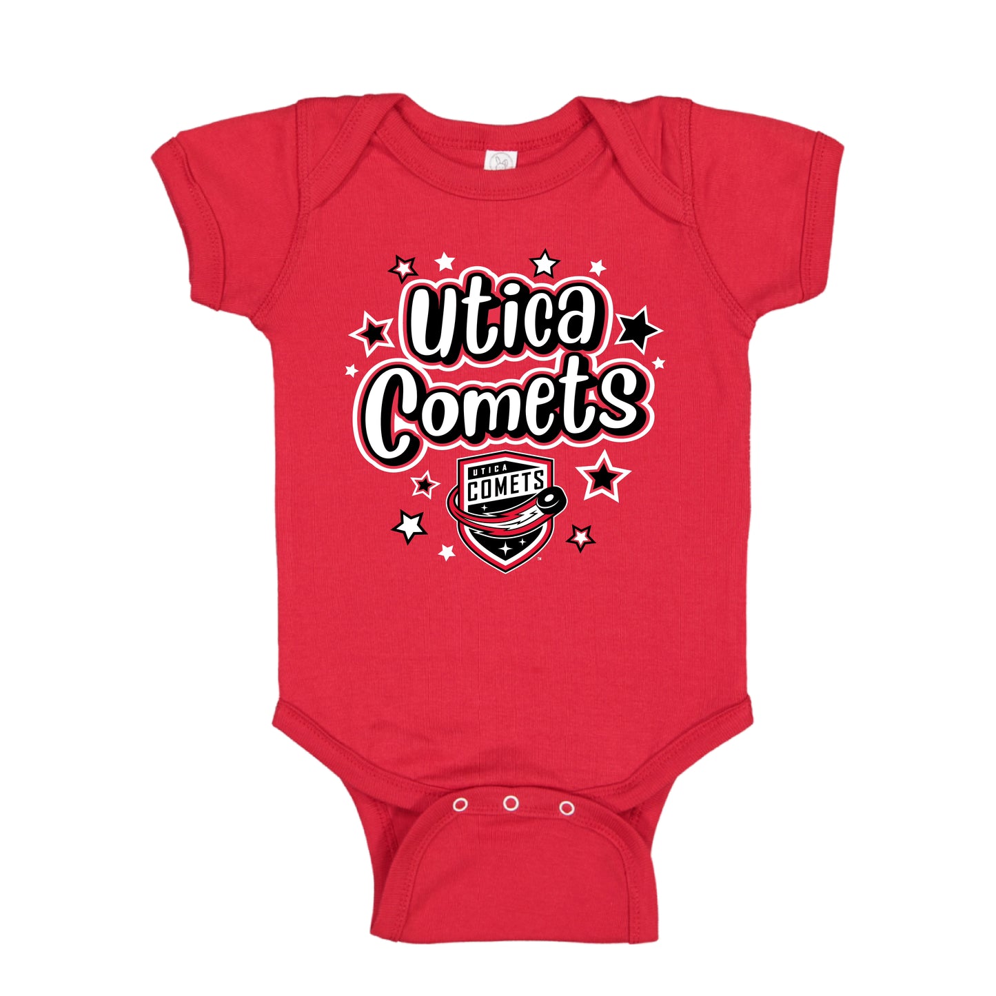 Utica Comets Red Onesie