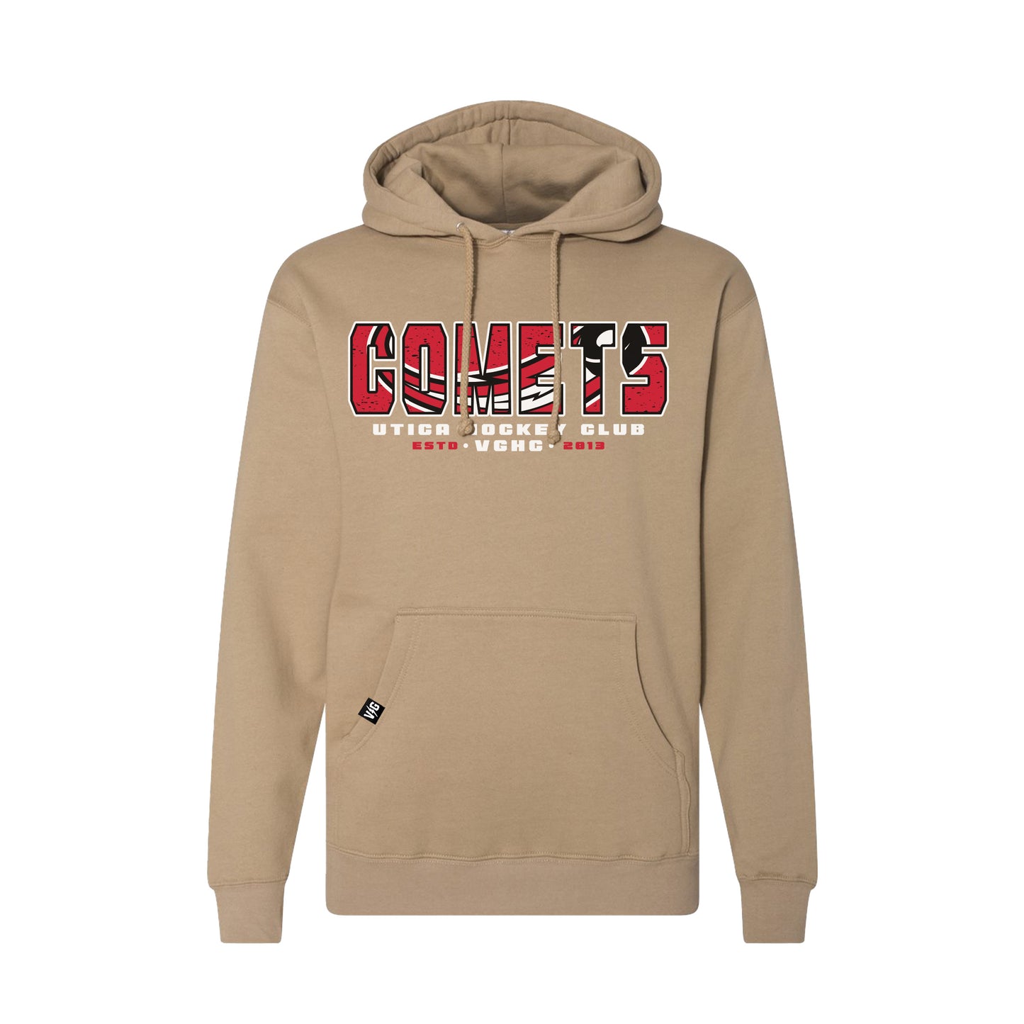 Utica Comets Violent Gentlemen Beige Hoodie