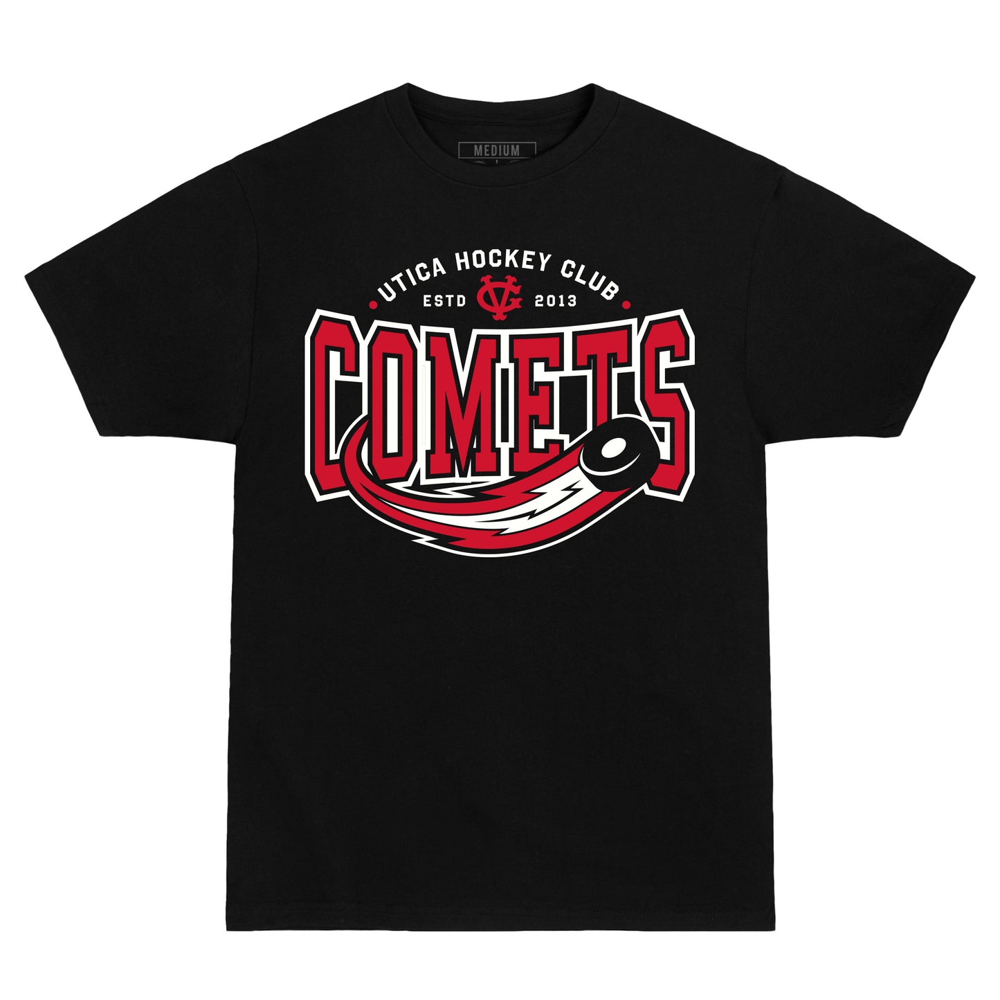 Utica Comets Violent Gentlemen Front Logo Tee