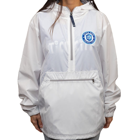 UCFC Pack-N-Go White Hooded Windbreaker Jacket