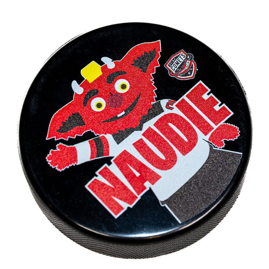 Utica Comets Novelty Wincraft Naudie Puck