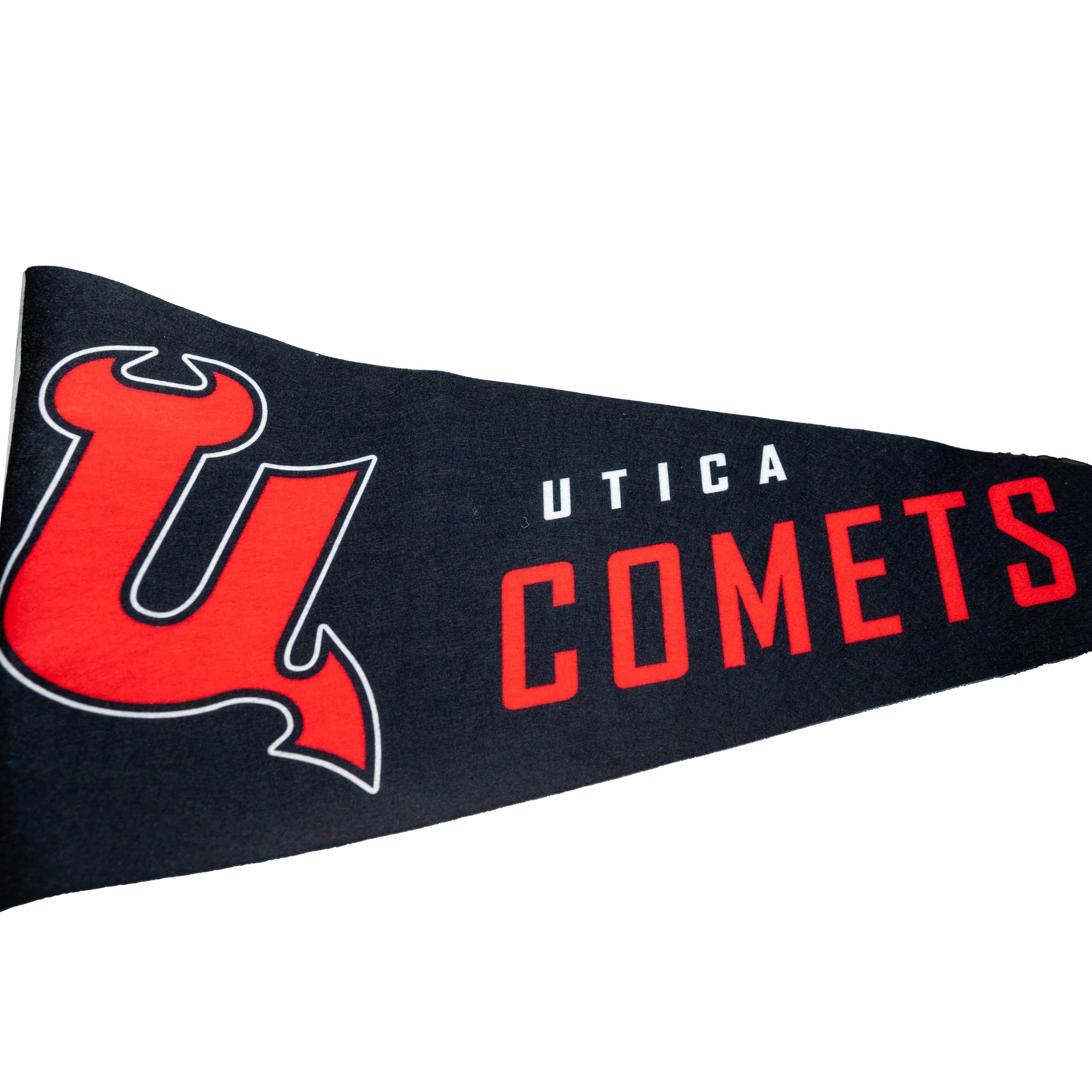 Utica Comets Novelty Black Wincraft U Logo Pennant – Utica Comets and ...