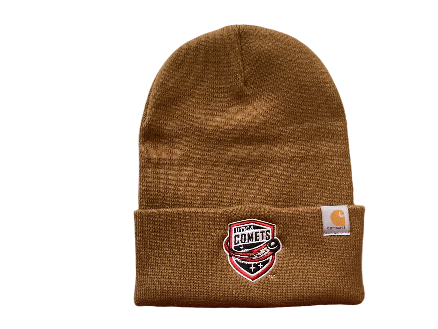 Utica Comets Carhartt Beanie Brown