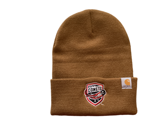 Utica Comets Carhartt Beanie Brown