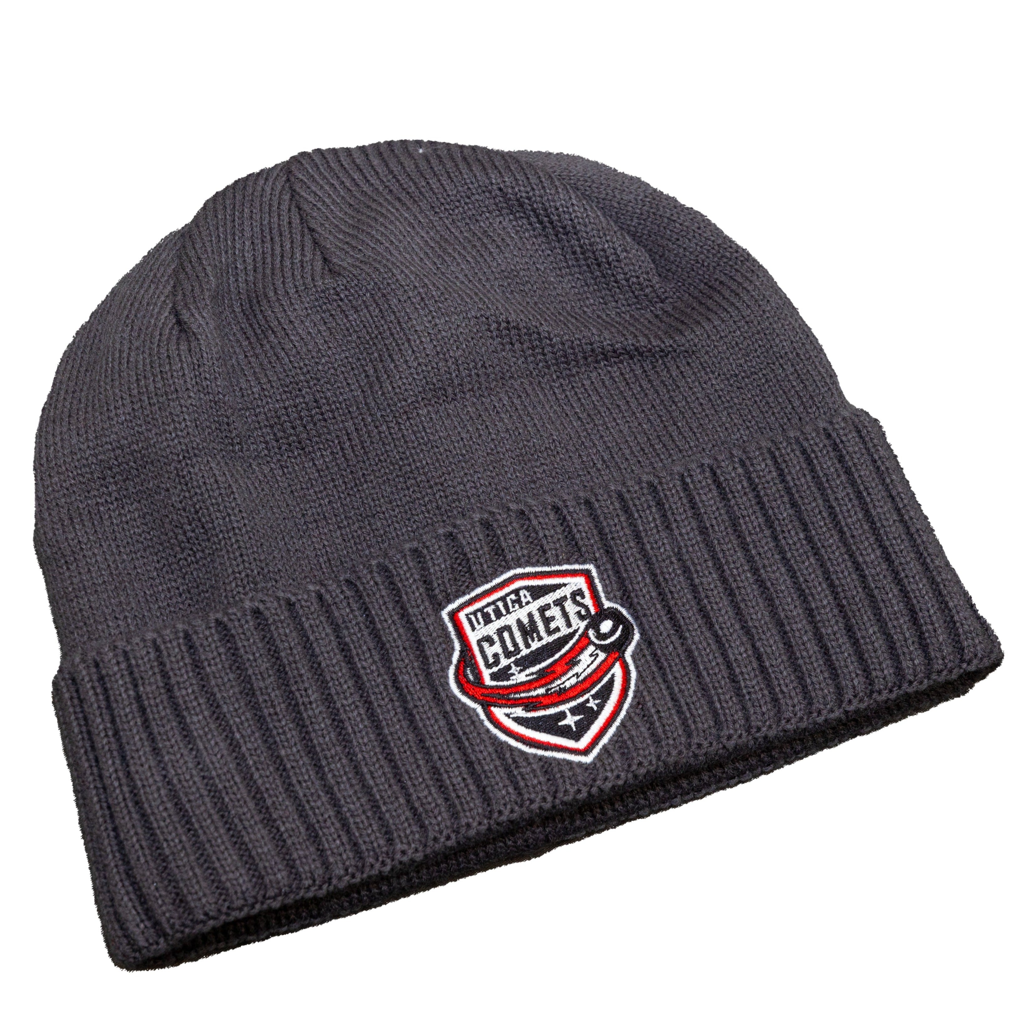 thumbnail image 2 of Fulham FC Official Cuff Beanie - Black Knitted Hat With Embroidered Crest 2 of 6