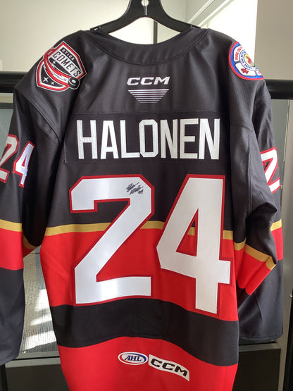 Utica Comets Halonen Fire Jersey