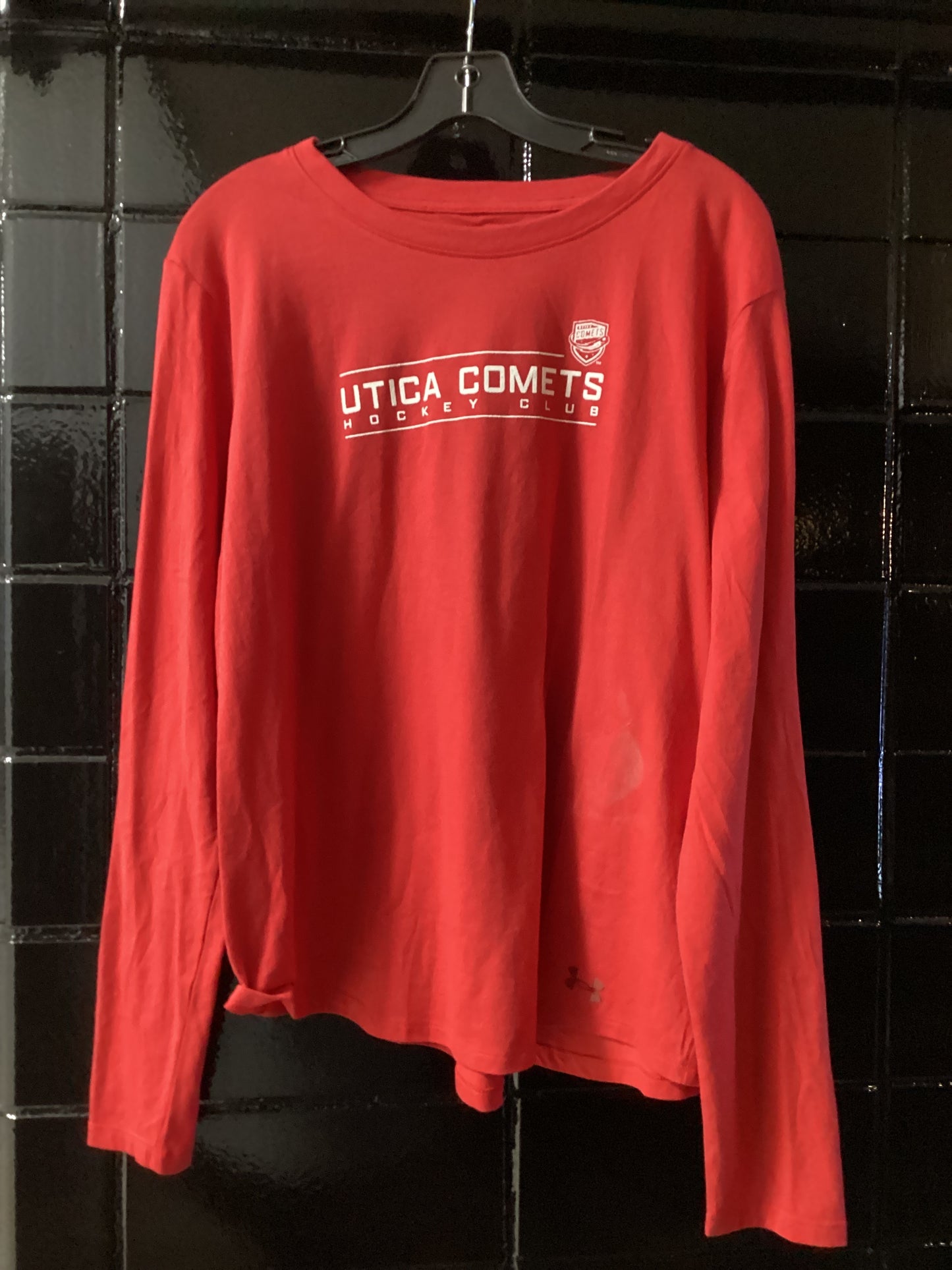 Utica Comets Red UA Long Sleeve