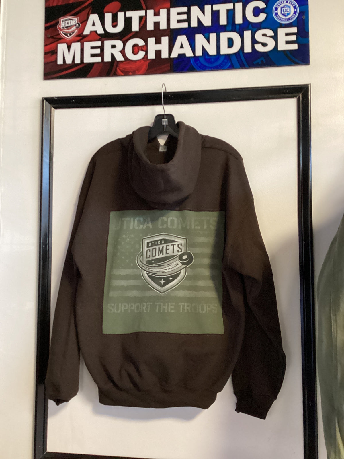Utica Comets Custom Brown Sweatshirt