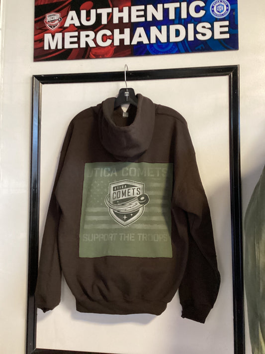 Utica Comets Custom Brown Sweatshirt