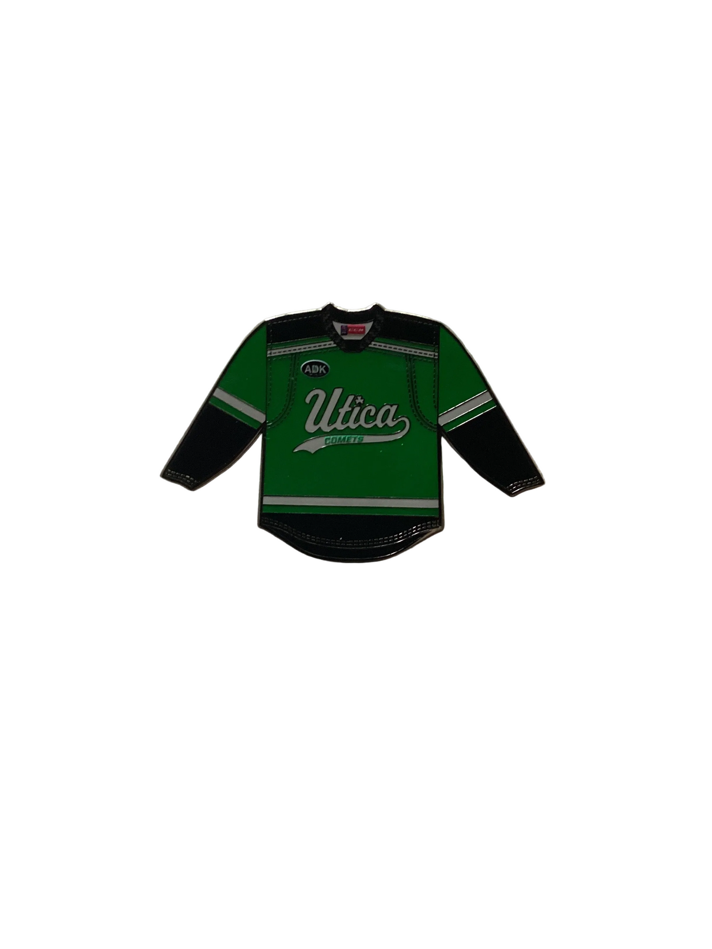 Utica Comets St Patrick's Day Jersey Pin