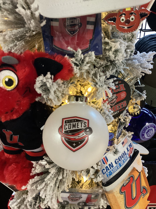 Utica Comets Bulb Ornament