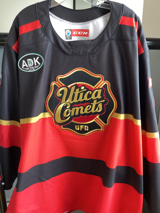 Utica Comets Ethan Edwards Fire Jersey