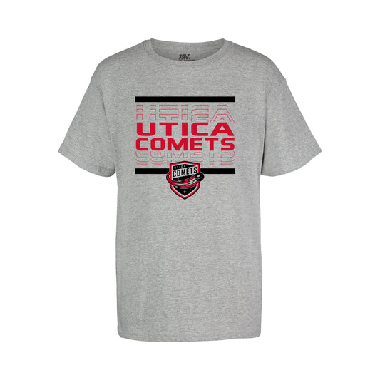 Utica Comets Youth Gray Tee Shirt