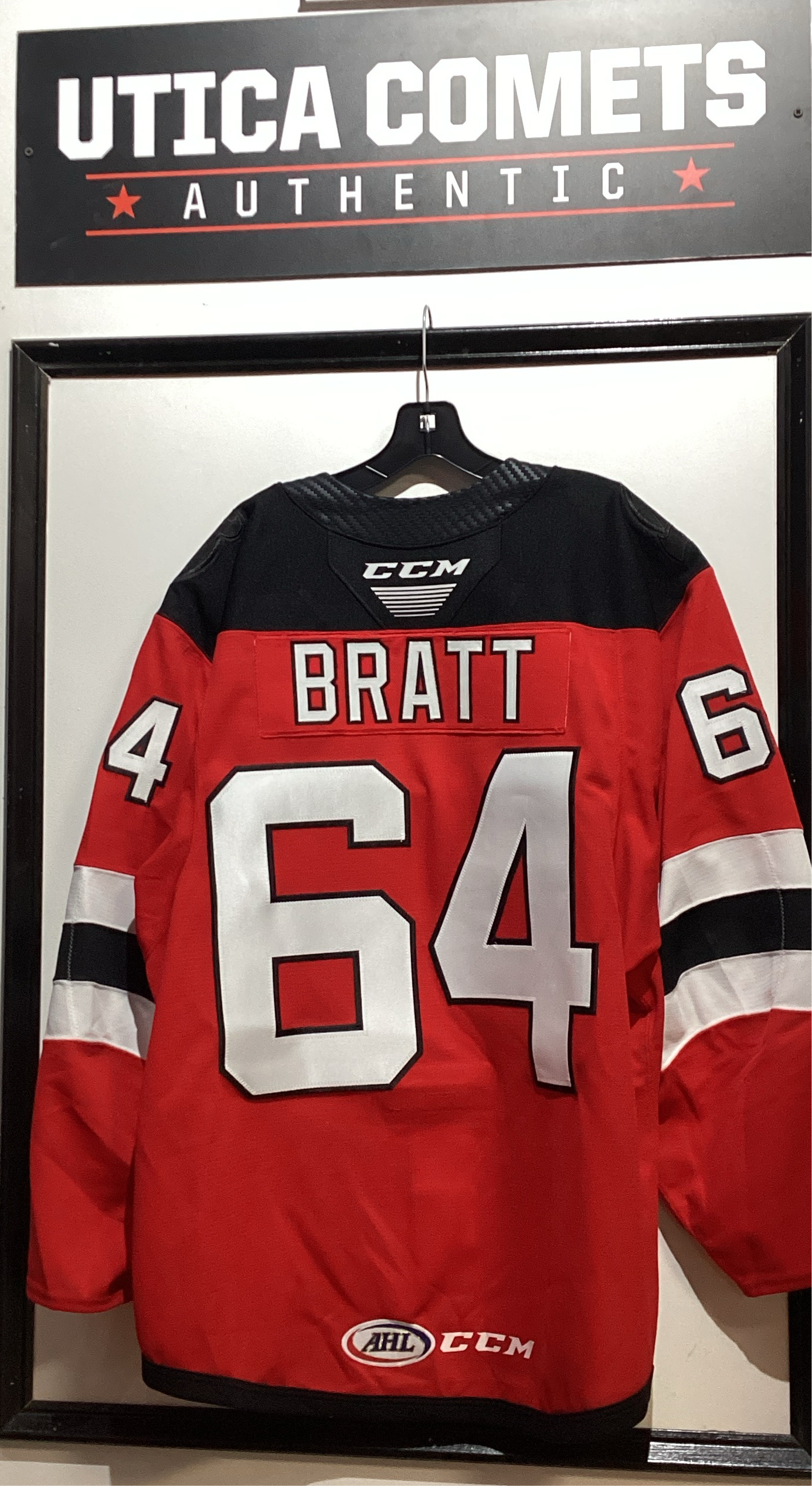 Utica Comets 10th Anniversary Jersey - Bratt