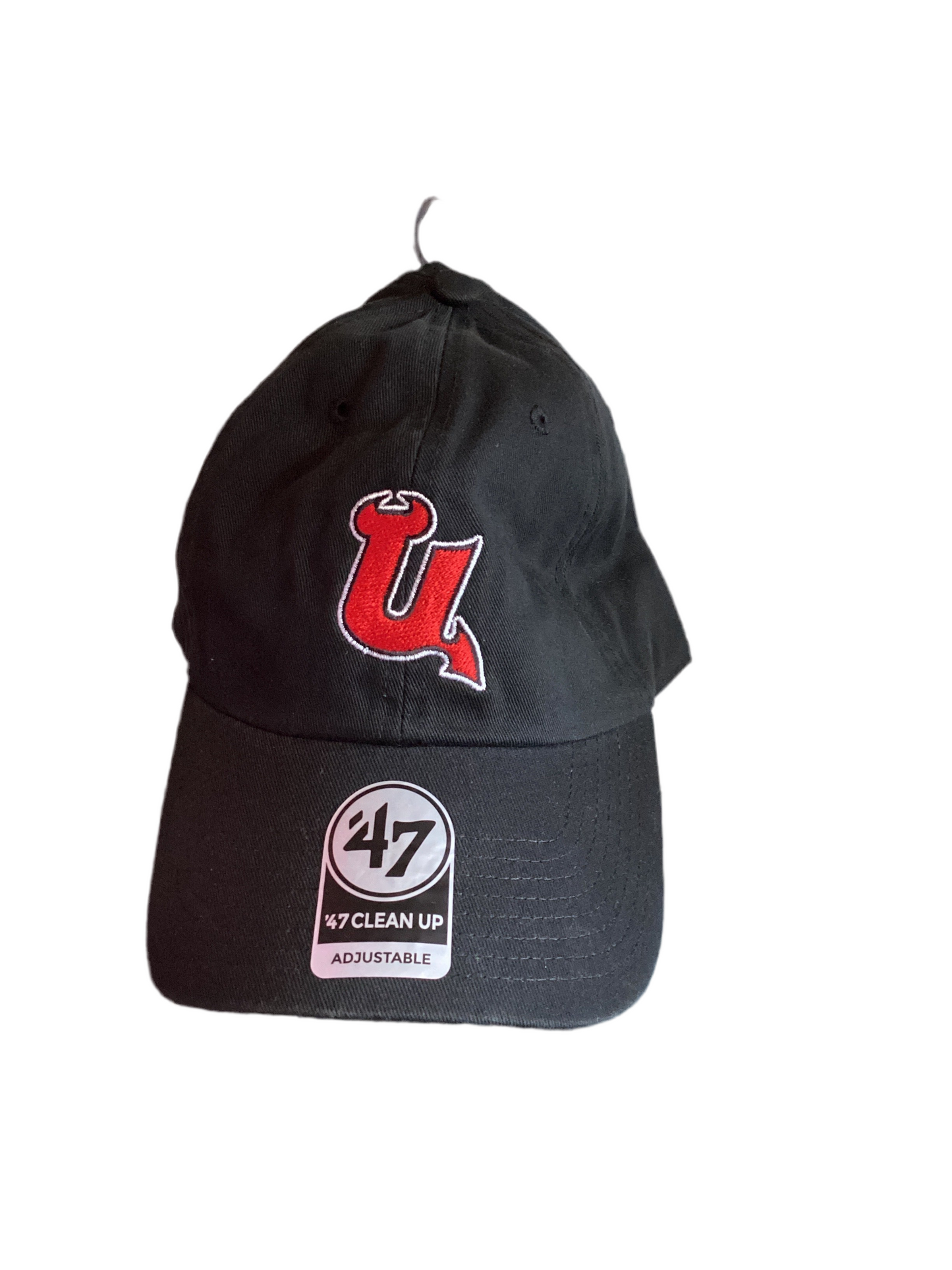 Utica Comets '47 U Alternate Logo Black Hat