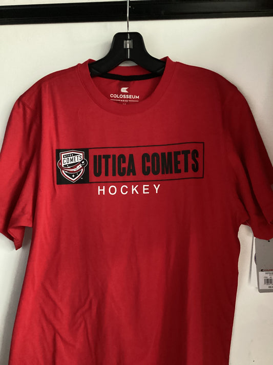 Utica Comets Red Colosseum Tee Shirt