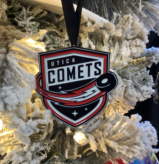 Utica Comets Shield Ornament