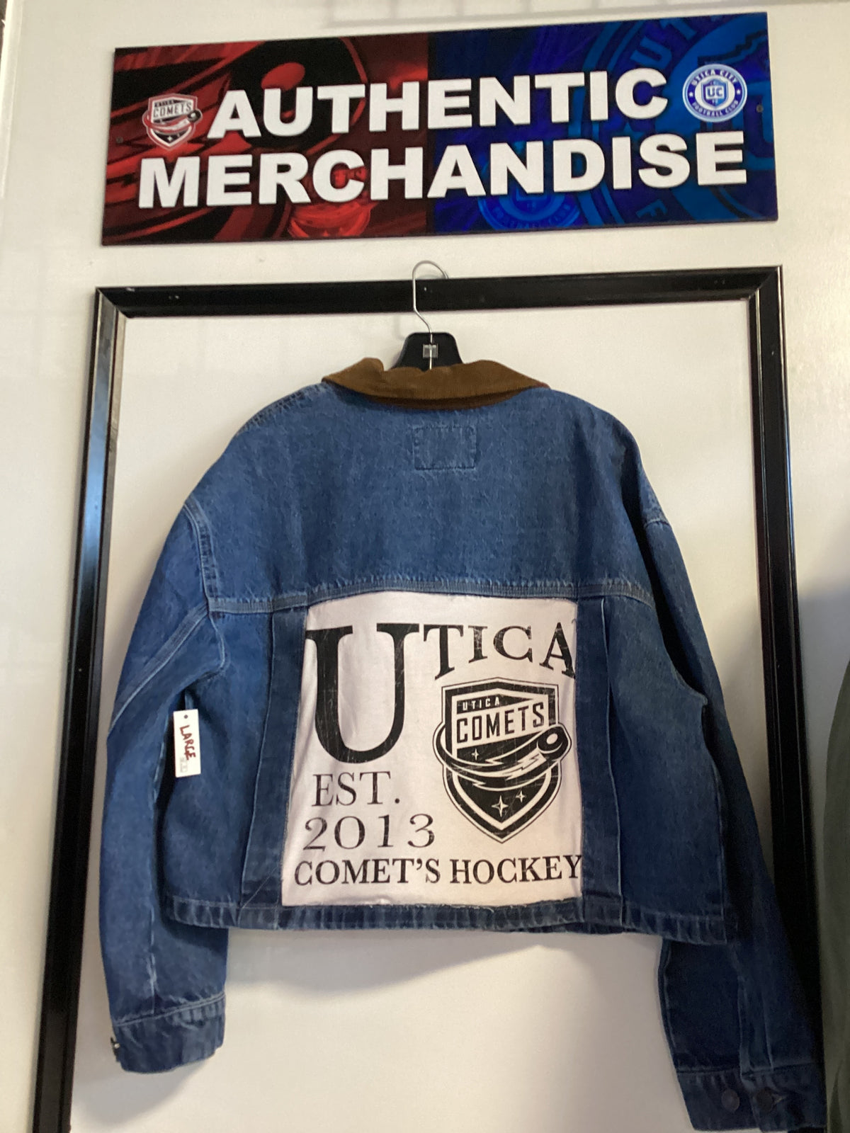 Utica Comets Custom Jean Jacket