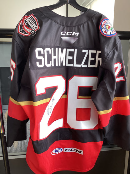 Utica Comets Schmelzer Fire Jersey