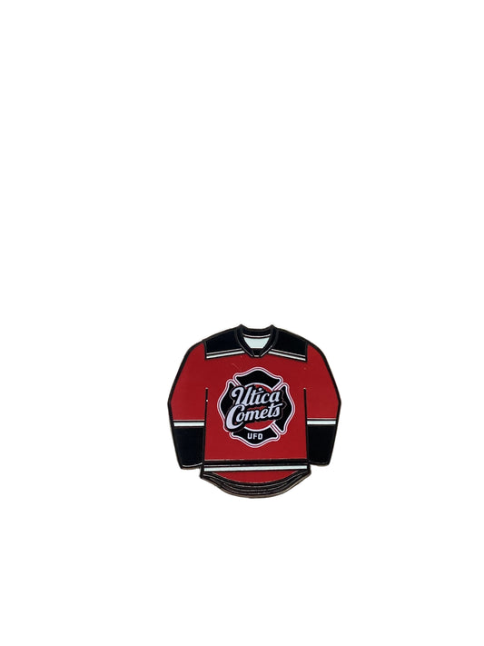Utica Comets Fire Department Jersey Pin