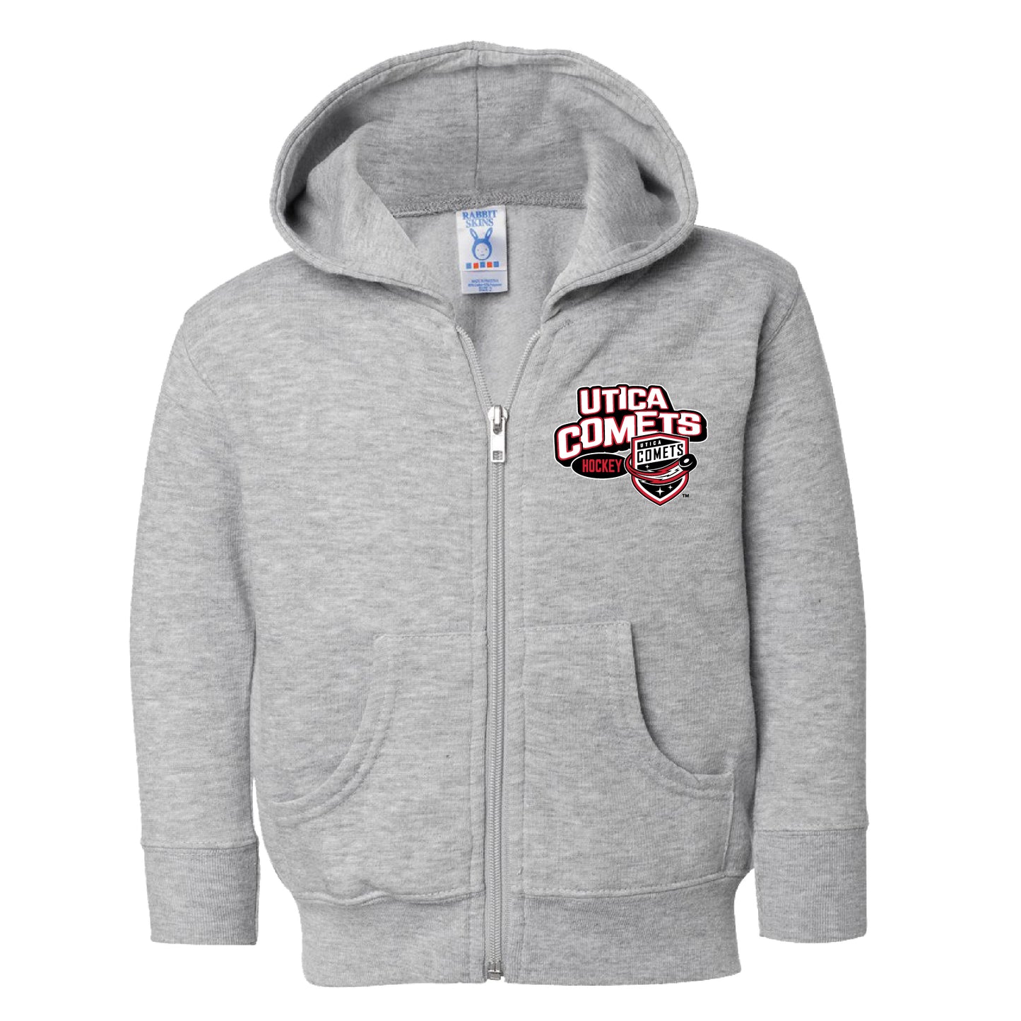 Utica Comets Gray Toddler Full Zip