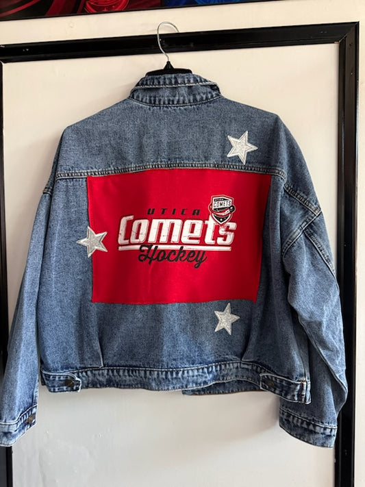 Utica Comets Custom Jean Jacket