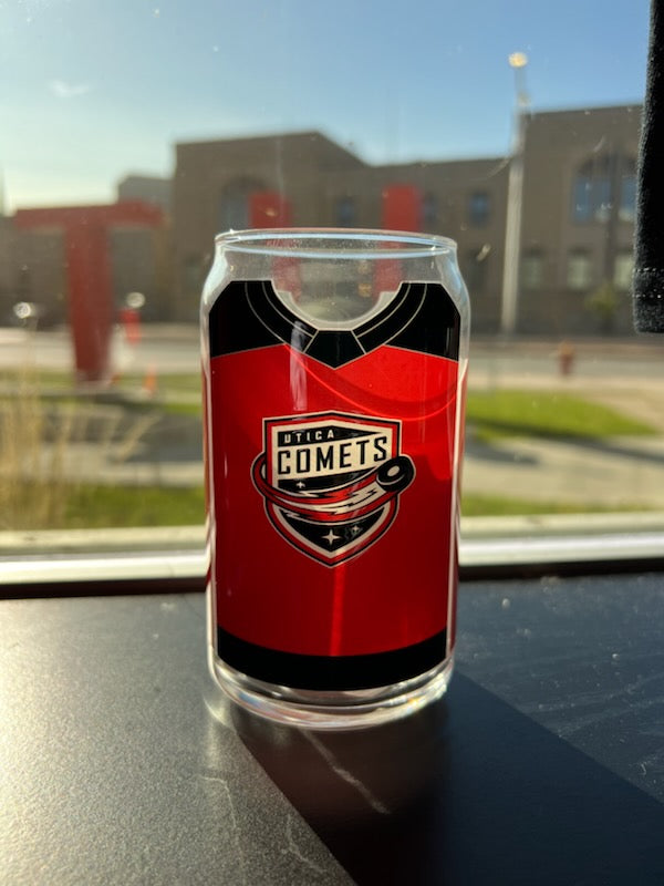 Utica Comets Can Glass