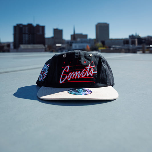 Utica Comets Tan Brim Hat