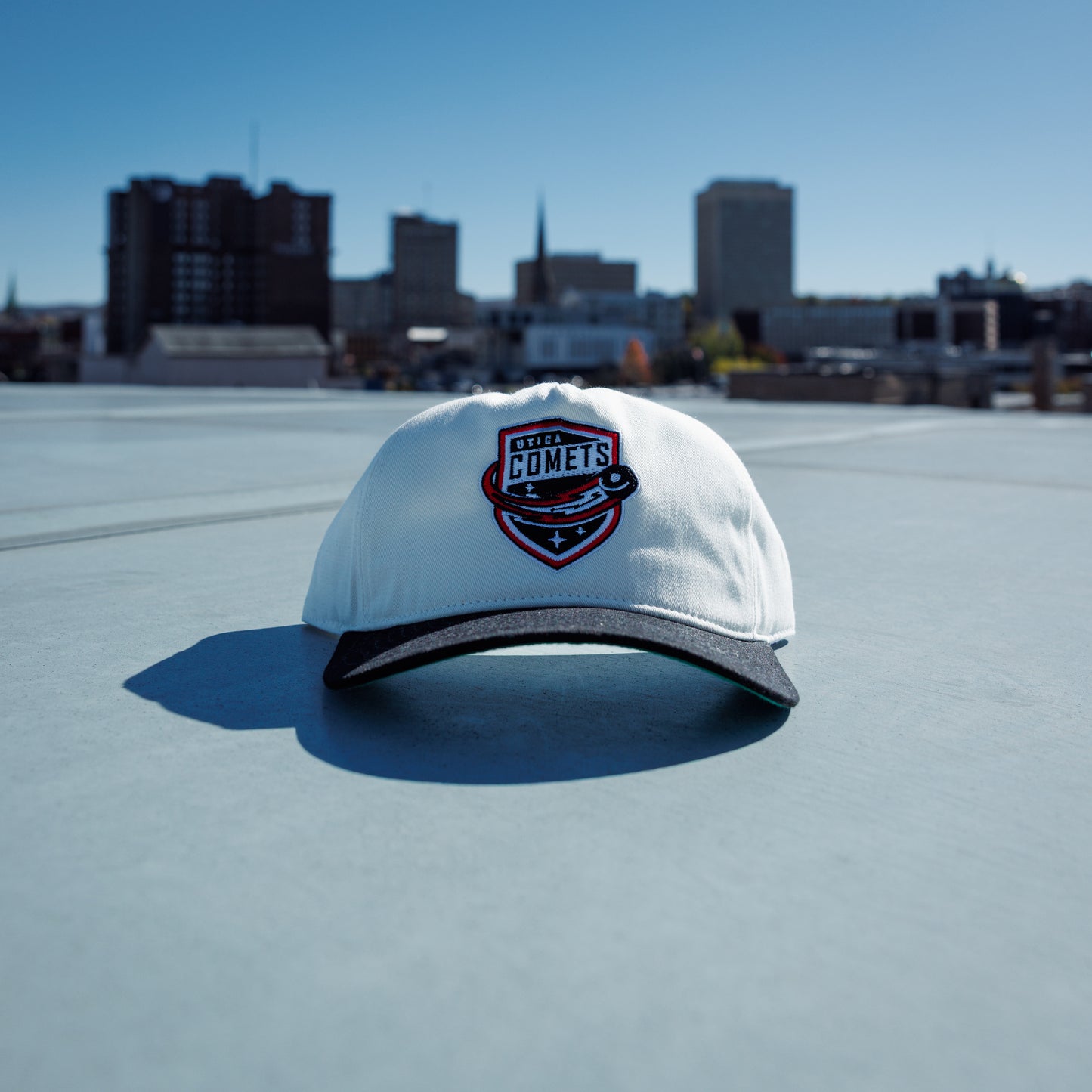 Utica Comets Celly Shield Logo Hat