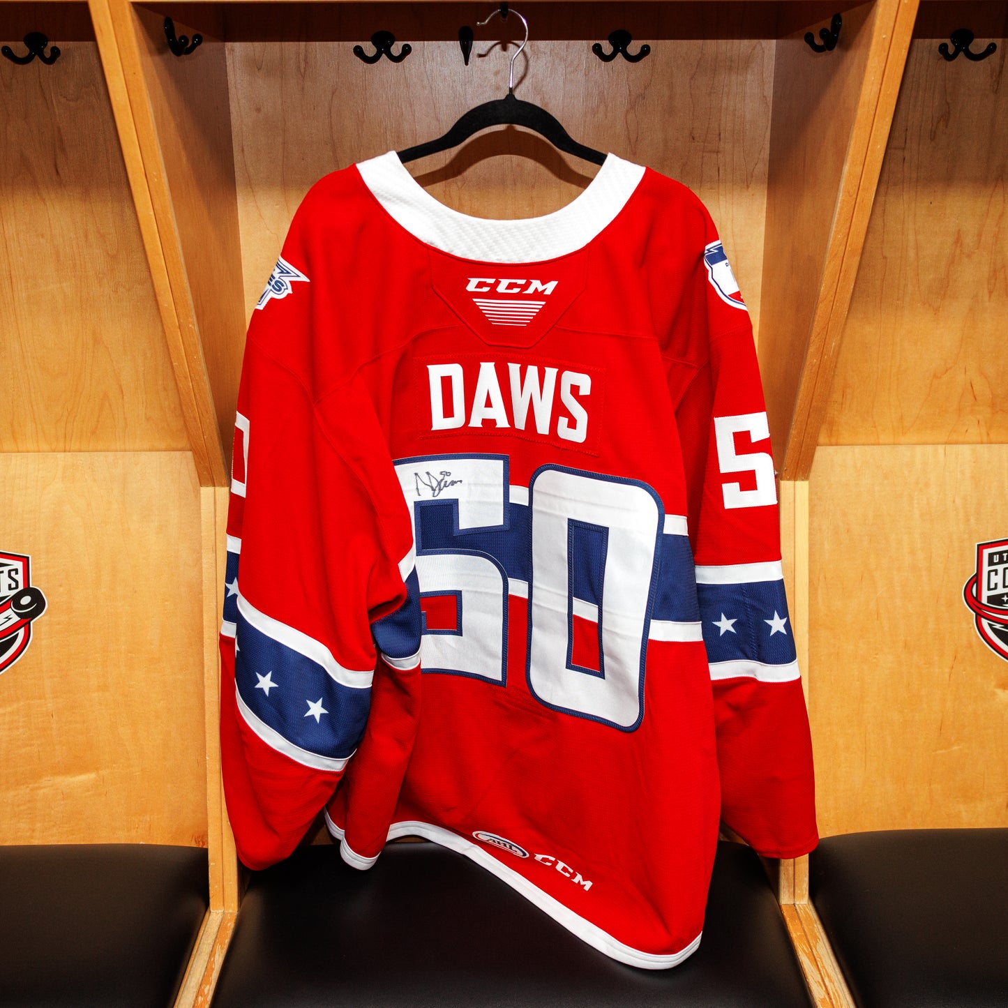 Utica Comets Autographed Daws AHL All Star Jersey