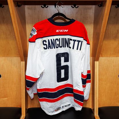 Utica Comets Autographed Sanguinetti AHL All Star Jersey
