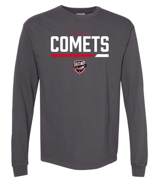 Utica Comets Comfort Colors Long Sleeve Tee