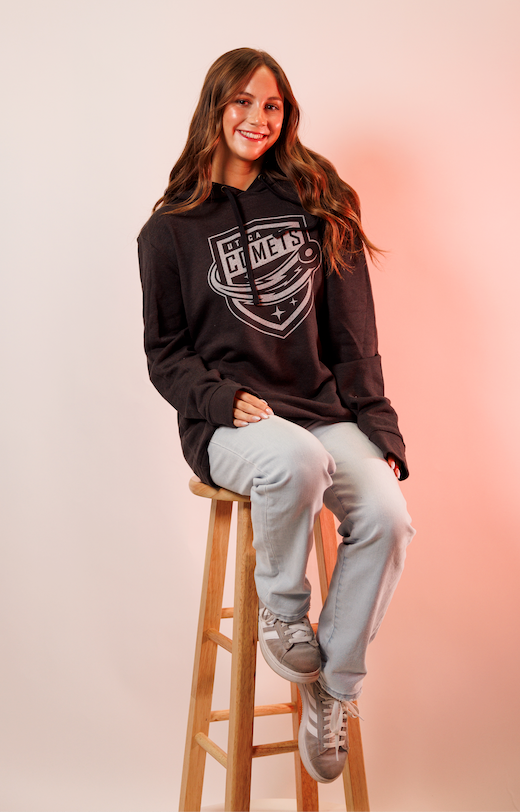 Utica Comets Graphite Pocket Hoodie